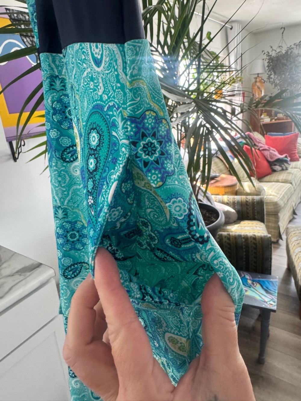 NWT Mazu Swim Paisley Mini Dress - 60s Mod Style with Pockets! - Picture 8 of 10